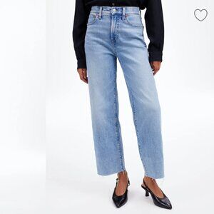 Madewell The Perfect Vintage Wide-Leg Crop Jean in altoona wash